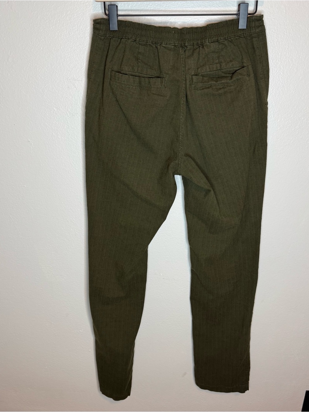 Bridge and Burn Olive Drawstring Chino Lounge Pants Green 30 - Picture 8 of 11